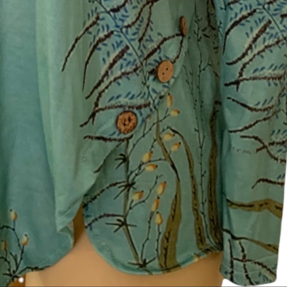 MISSLOOK Floral Scoop Neck Long Sleeve Tee Shirt Blouse - Picture 4 of 4